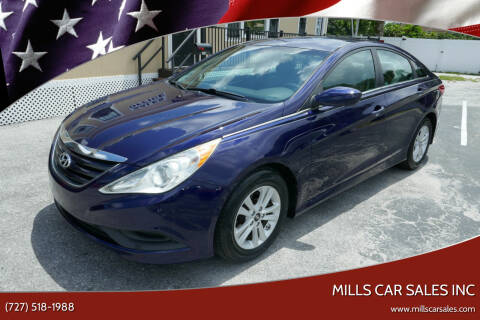 2014 Hyundai Sonata for sale at MILLS CAR SALES INC in Clearwater FL