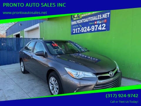 2016 Toyota Camry for sale at PRONTO AUTO SALES INC in Indianapolis IN