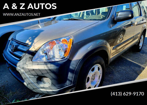 2006 Honda CR-V for sale at A & Z AUTOS in Westfield MA