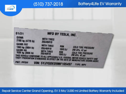 2021 Tesla Model Y Standard Range