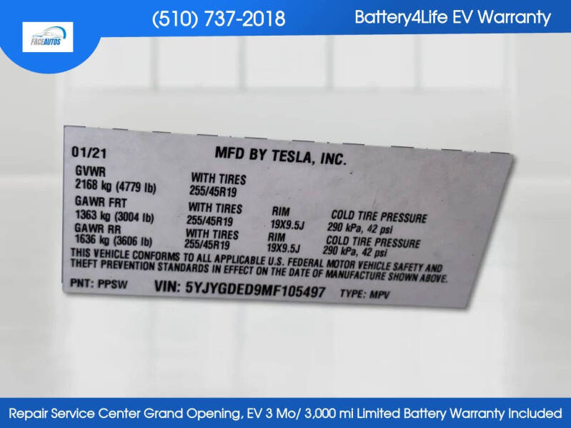 2021 Tesla Model Y Standard Range