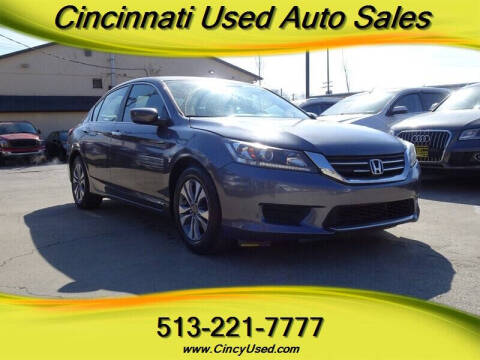 2013 Honda Accord for sale at Cincinnati Used Auto Sales in Cincinnati OH