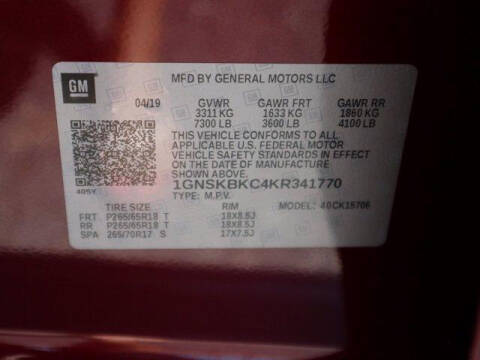 2019 Chevrolet Tahoe LT