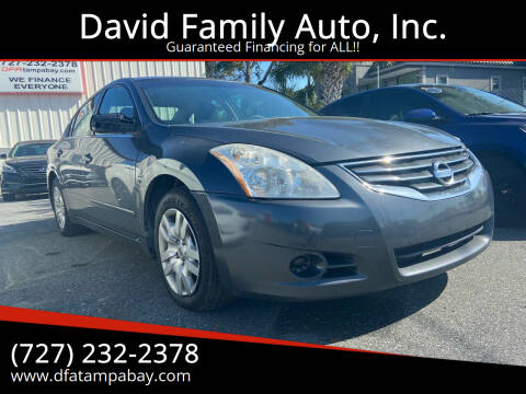 2012 Nissan Altima for sale at David Family Auto, Inc. in New Port Richey FL