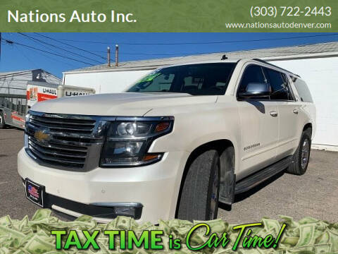 2015 Chevrolet Suburban for sale at Nations Auto Inc. in Denver CO