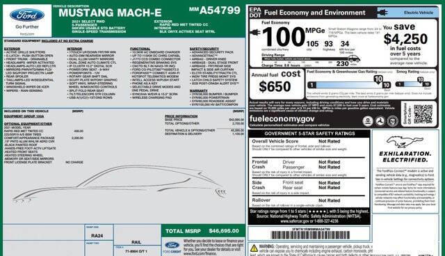 2021 Ford Mustang Mach-E Select