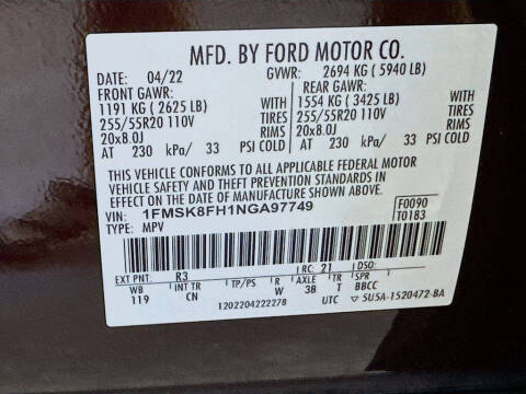 2022 Ford Explorer Limited