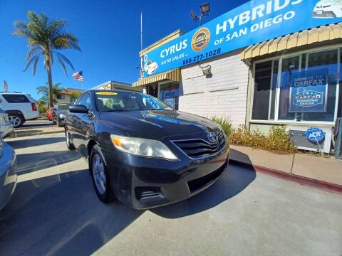 2010 Toyota Camry for sale at Cyrus Auto Sales in San Diego CA