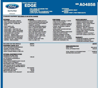 2021 Ford Edge Titanium