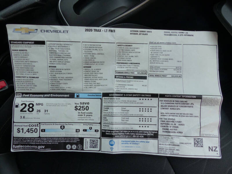 2020 Chevrolet Trax LT