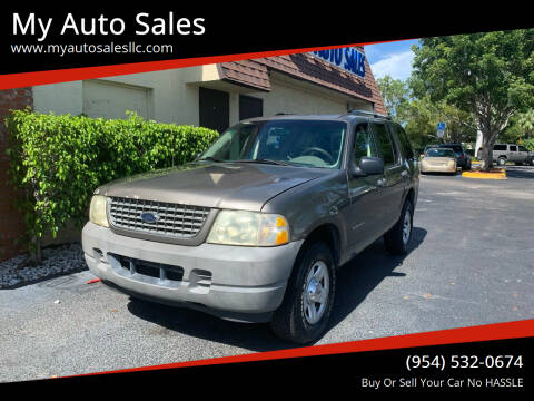 2002 Ford Explorer for sale at My Auto Sales in Margate FL