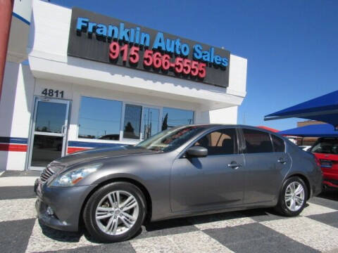 2010 Infiniti G37 Sedan for sale at Franklin Auto Sales in El Paso TX