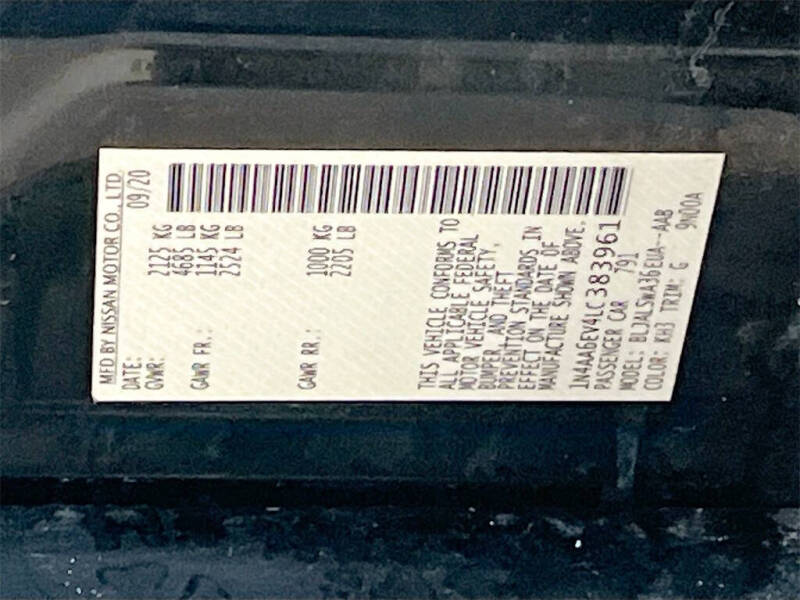 2020 Nissan Maxima 3.5 SR