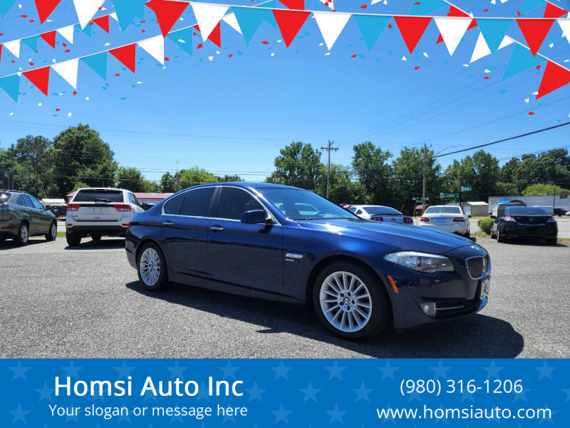 2011 BMW 5 Series for sale at Homsi Auto Inc in Kannapolis NC