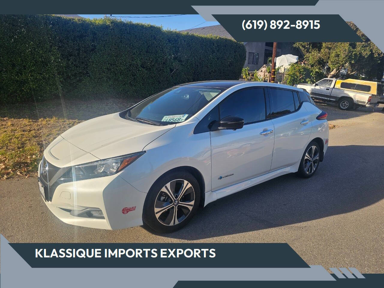 White 2018 Nissan LEAF SL SL 4dr Hatchback 1
