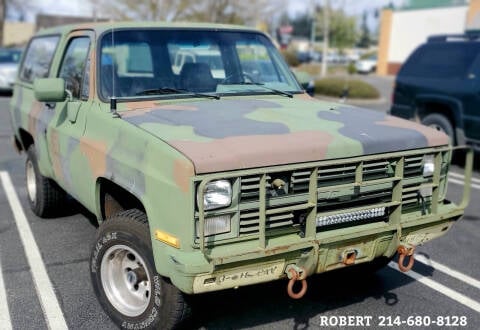 1984 Chevrolet Blazer for sale at Mr. Old Car in Dallas TX