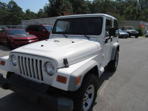 2002 Jeep Wrangler for sale at Pure 1 Auto in New Bern NC