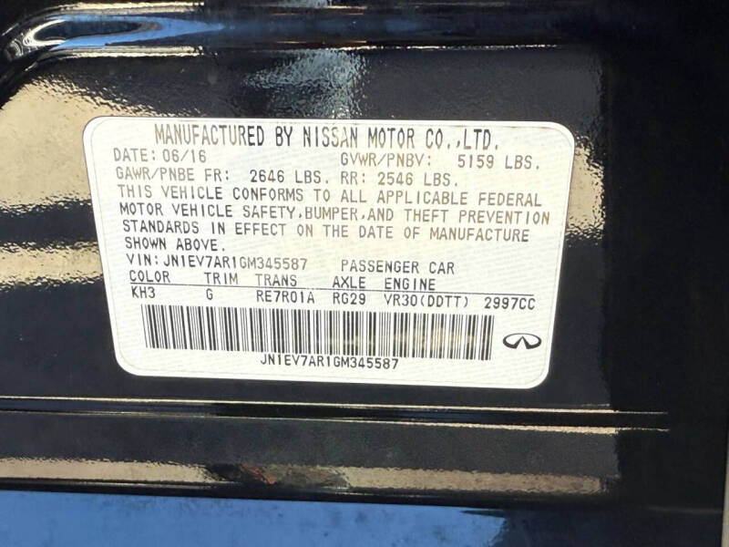 2016 Infiniti Q50 Sport