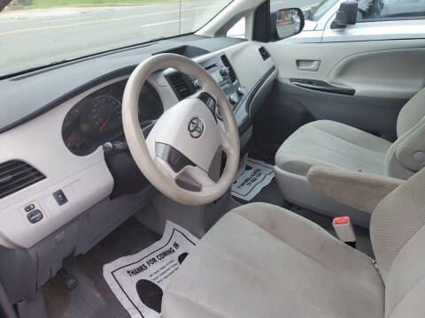 2012 Toyota Sienna for sale at 7 Sky Auto Repair and Sales in Stafford VA