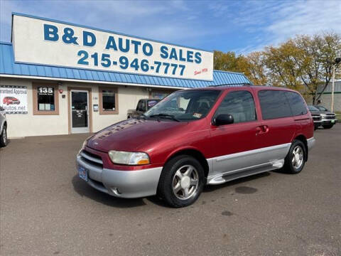 2002 Nissan Quest for sale at B & D Auto Sales Inc. in Fairless Hills PA