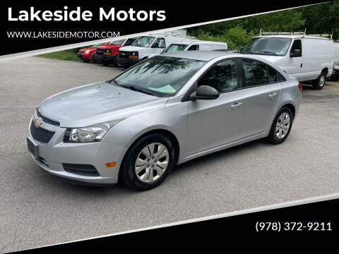 2013 Chevrolet Cruze for sale at Lakeside Motors in Haverhill MA