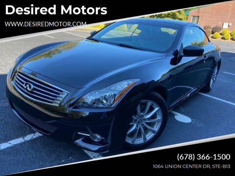 2013 Infiniti G37 Convertible for sale at Desired Motors in Alpharetta GA