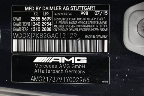 2016 Mercedes-Benz S-Class AMG S 65