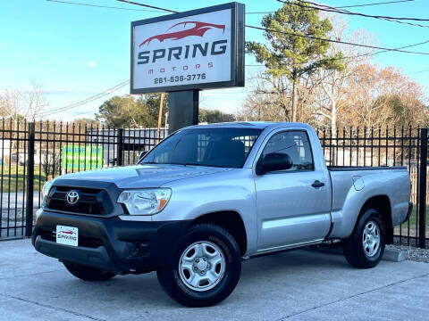 2012 Toyota Tacoma for sale at Spring Motors in Spring TX