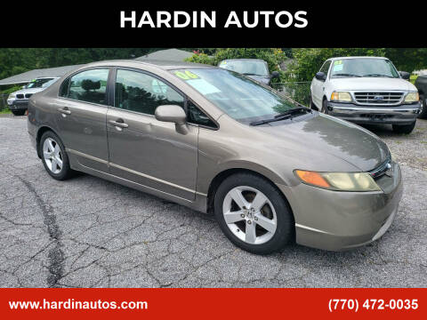 2006 Honda Civic for sale at HARDIN AUTOS in Jonesboro GA