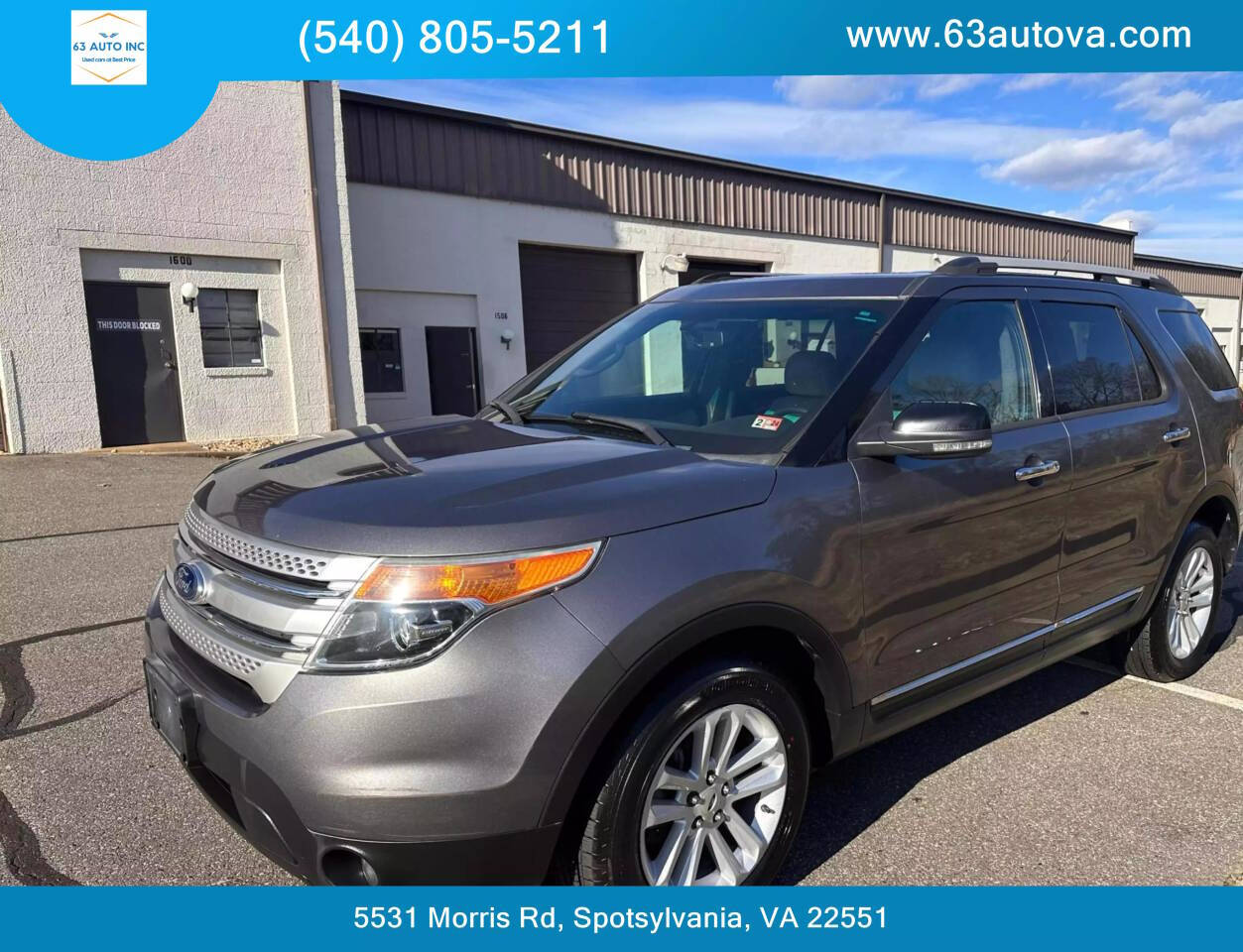 2013 Ford Explorer for sale at 63 Auto Inc in Spotsylvania, VA