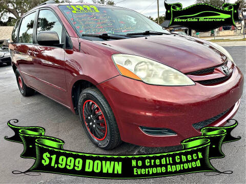 2007 Toyota Sienna for sale at RIVERSIDE MOTORCARS INC in New Smyrna Beach FL