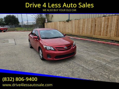 2012 Toyota Corolla for sale at Drive 4 Less Auto Sales in Houston TX