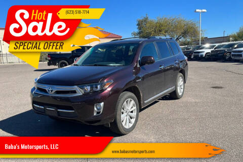 2013 Toyota Highlander Hybrid for sale at Baba's Motorsports, LLC in Phoenix AZ