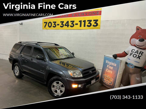 2004 Toyota 4Runner for sale at Virginia Fine Cars in Chantilly VA