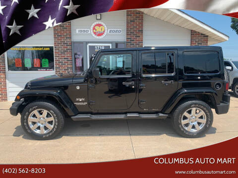 2017 Jeep Wrangler Unlimited for sale at Columbus Auto Mart in Columbus NE