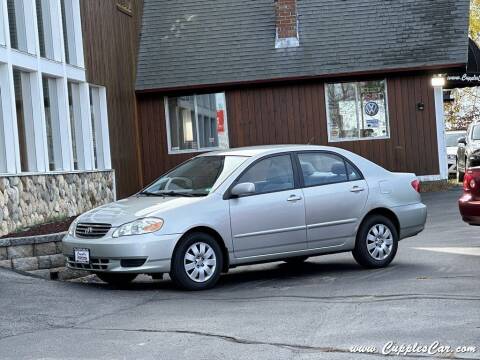 2003 Toyota Corolla for sale at Cupples Car Company in Belmont NH