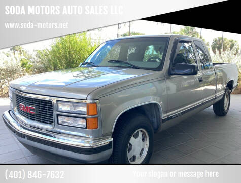 1998 GMC Sierra 1500 for sale at SODA MOTORS AUTO SALES LLC in Newport RI