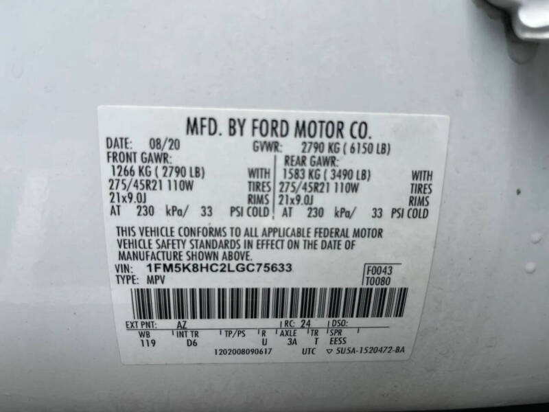 2020 Ford Explorer Platinum