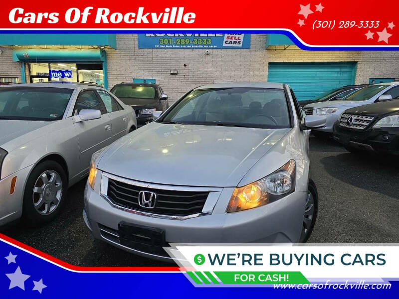 2008 Honda Accord for sale at Cars Of Rockville in Rockville MD