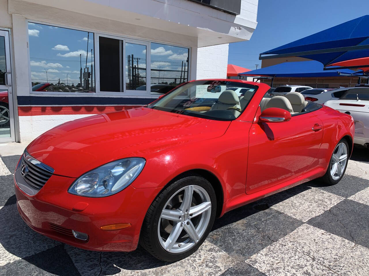 Red 2002 Lexus SC 430 Base Convertible 2dr Convertible 2