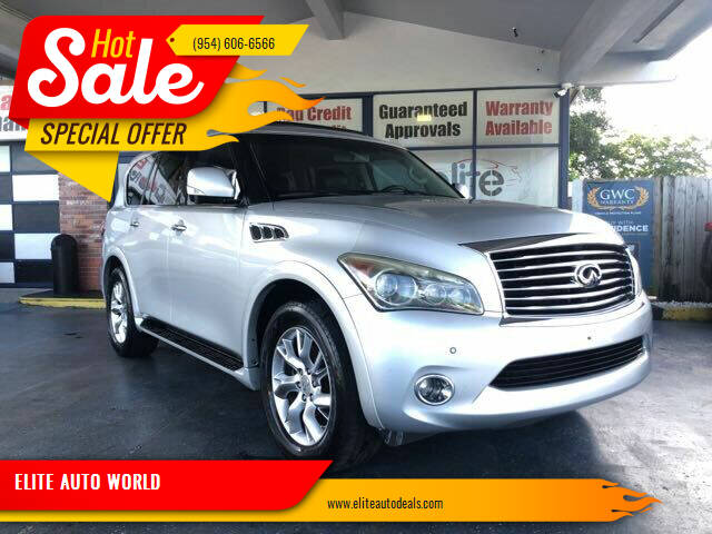 2011 Infiniti QX56 for sale at ELITE AUTO WORLD in Fort Lauderdale FL