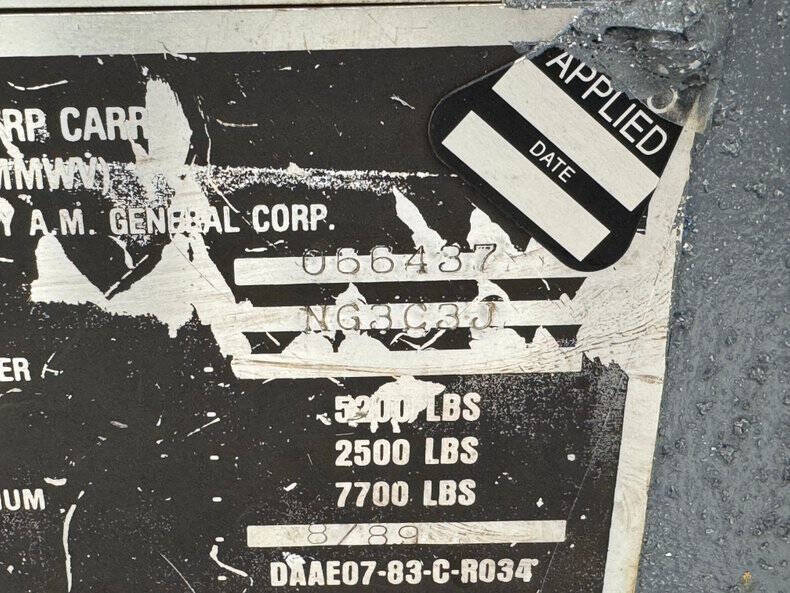 1989 AM General Hummer