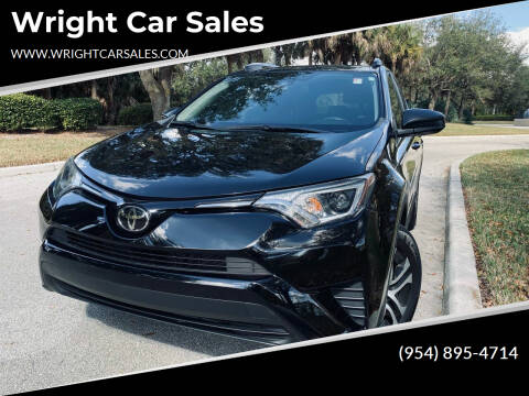 2018 Toyota RAV4 for sale at Wright Car Sales in Lake Worth FL
