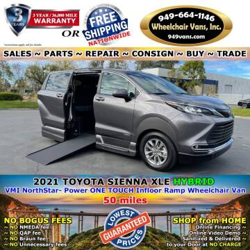 2021 Toyota Sienna for sale at Wheelchair Vans Inc - New and Used in Laguna Hills CA