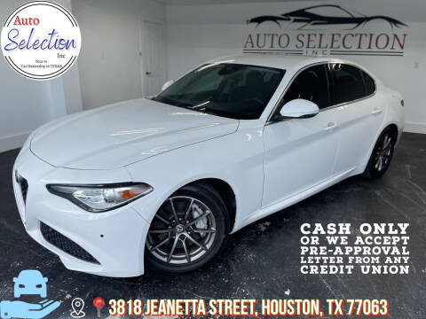 2017 Alfa Romeo Giulia for sale at Auto Selection Inc. in Houston TX