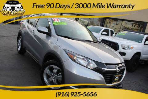 2017 Honda HR-V for sale at West Coast Auto Sales Center in Sacramento CA