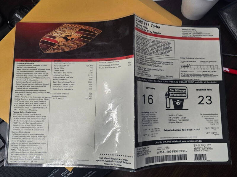 2008 Porsche 911 Turbo