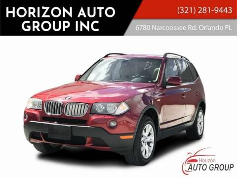 2009 BMW X3 for sale at HORIZON AUTO GROUP INC in Orlando FL