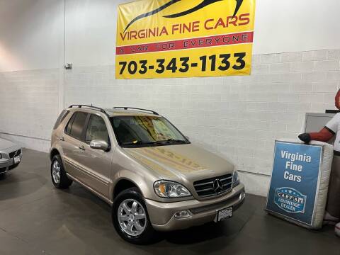 2003 Mercedes-Benz M-Class for sale at Virginia Fine Cars in Chantilly VA