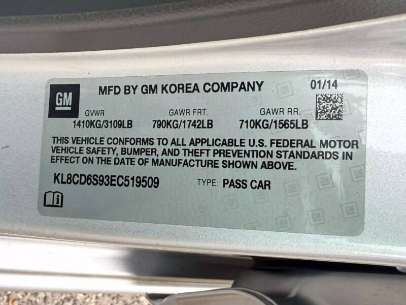 2014 Chevrolet Spark 1LT CVT